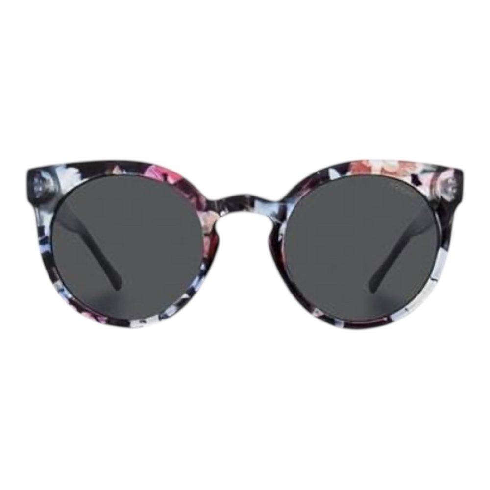 KOMONO Lulu Floral Sunglasses NEW black pink feminine cat eye Wing tip - Picture 11 of 15